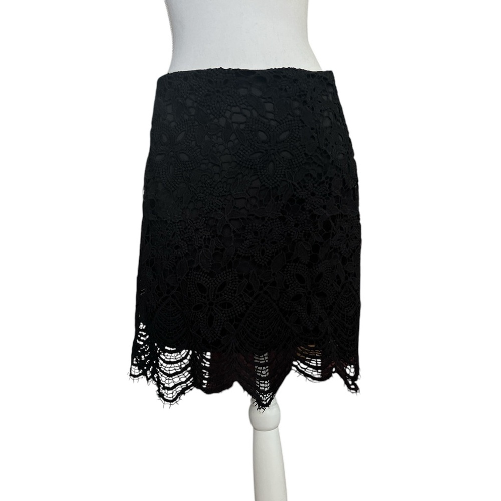 Elegant Black Lace Skirt
